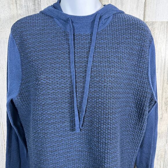 Smartwool Hoodie M | Navy Thermal Knit | Merino Wool Blend | MSRP $140 - Picture 4 of 7